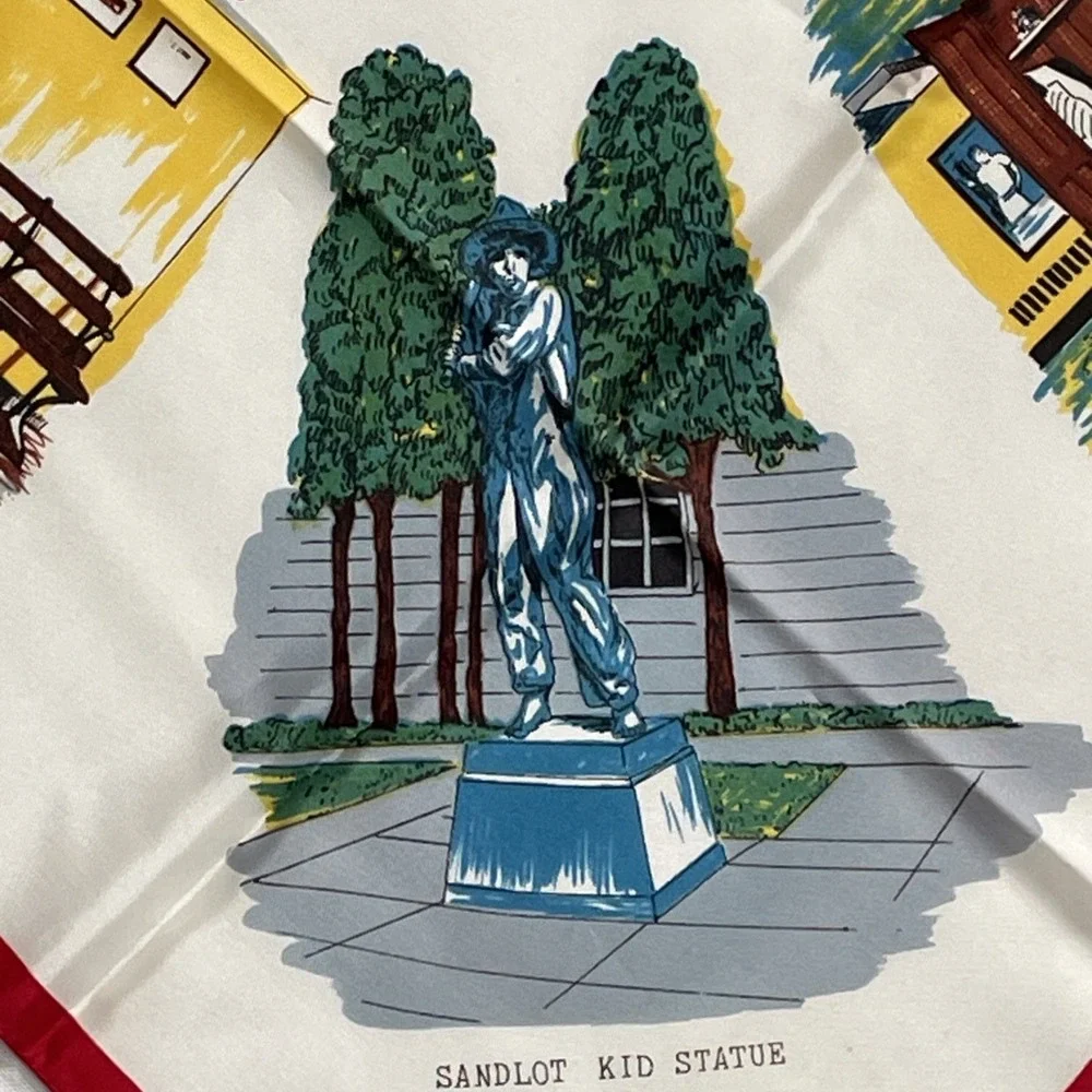 Rare Vintage Baseball Hall of Fame Cooperstown NY Souvenir Scarf NEW 29